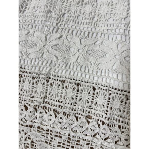 Lane Bryant Pull on white Boho crochet skirt size 18 - Picture 2 of 5